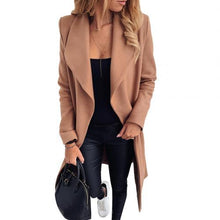 Load image into Gallery viewer, Long cardigan trench coat Women Loose