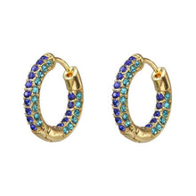 Load image into Gallery viewer, Rainbow Earrings Cubic Ear Cuff