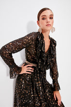 Load image into Gallery viewer, Black Flywheel Detail Dress
