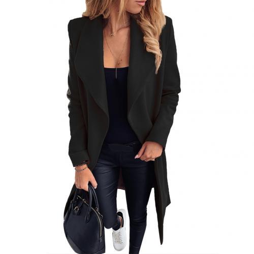 Long cardigan trench coat Women Loose