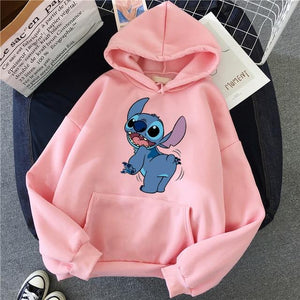 Hoodie Pullovers  Long Sleeves Pink Pullovers Lovely Kawaii