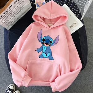 Hoodie Pullovers  Long Sleeves Pink Pullovers Lovely Kawaii