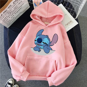 Hoodie Pullovers  Long Sleeves Pink Pullovers Lovely Kawaii