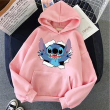 Load image into Gallery viewer, Hoodie Pullovers  Long Sleeves Pink Pullovers Lovely Kawaii
