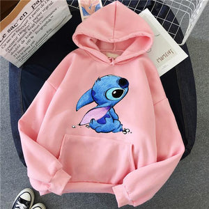 Hoodie Pullovers  Long Sleeves Pink Pullovers Lovely Kawaii