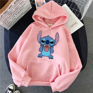 Hoodie Pullovers  Long Sleeves Pink Pullovers Lovely Kawaii