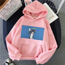 Load image into Gallery viewer, Hoodies for Girls Cat Mouse White&amp;pink Hooded Tops Women&#39;s Sweatshirt
