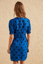 Load image into Gallery viewer, Double Breasted Collar Polka Dot Dress
