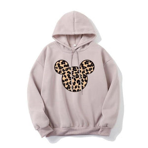 Hoody Sweatshirt Embroidery Love Heart Fleece Lady Hoodie