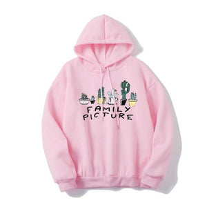 Hoody Sweatshirt Embroidery Love Heart Fleece Lady Hoodie