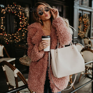 Faux Fur Coat Bomber Jacket Trench Wool Teddy