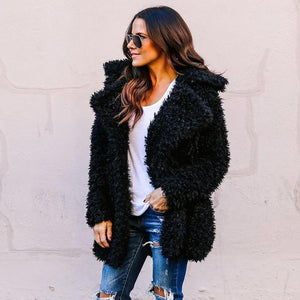 Faux Fur Coat Bomber Jacket Trench Wool Teddy