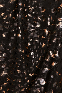 Black Flywheel Detail Dress