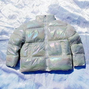 Glossy Winter Jacket Warm Down Parkas Jacket